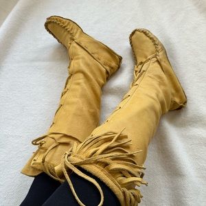 Handmade Buckskin Moccasins